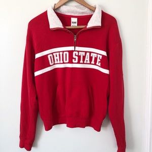 PINK Victoria’s Secret Ohio State OSU Quarter Zip
